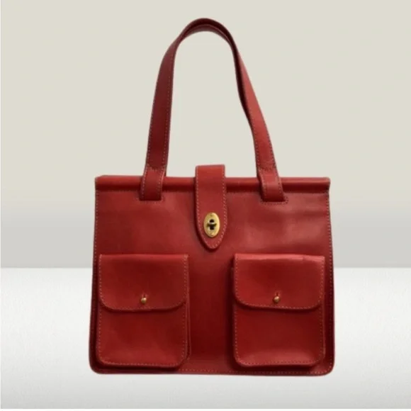 Fossil Bags Fossil Austin Bar Raw Leather Satchel In Claret - Main Image